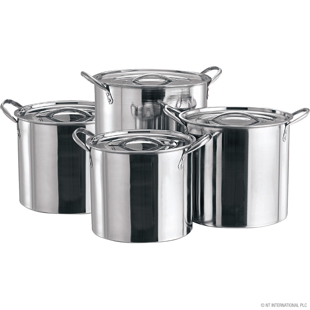 Ensemble de 4 casseroles en acier inoxydable - 8, 12, 16 et 20