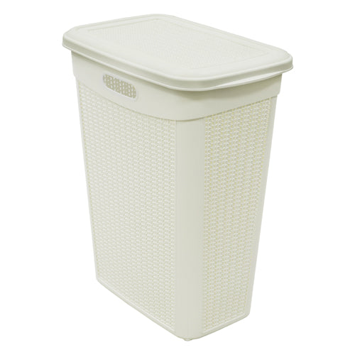 Organisez-vous grâce à notre panier à linge fin Loop de 43 L – Blanc ivoire.