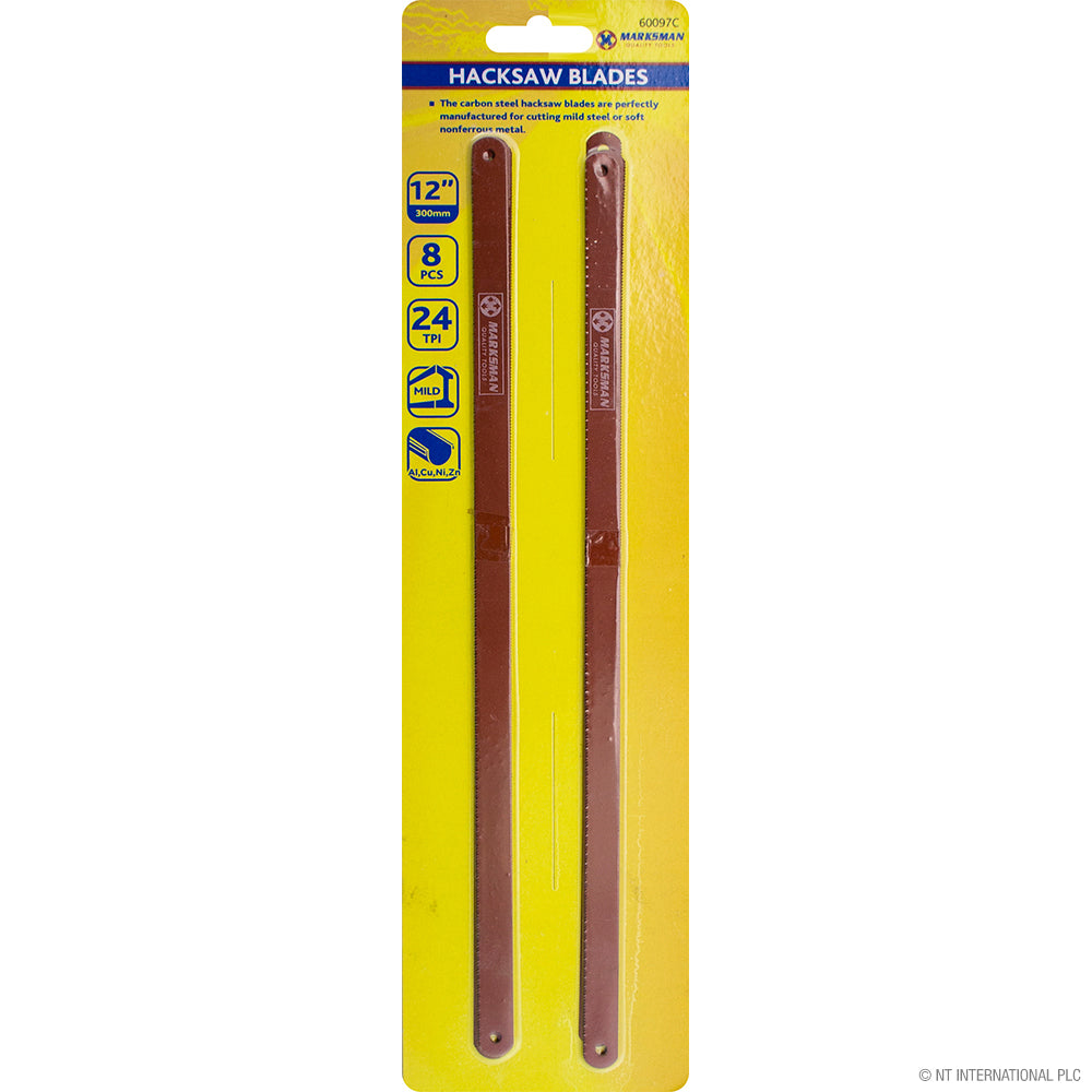 Découpe de précision avec 8 lames de scie à métaux 30 cm - Outils essentiels