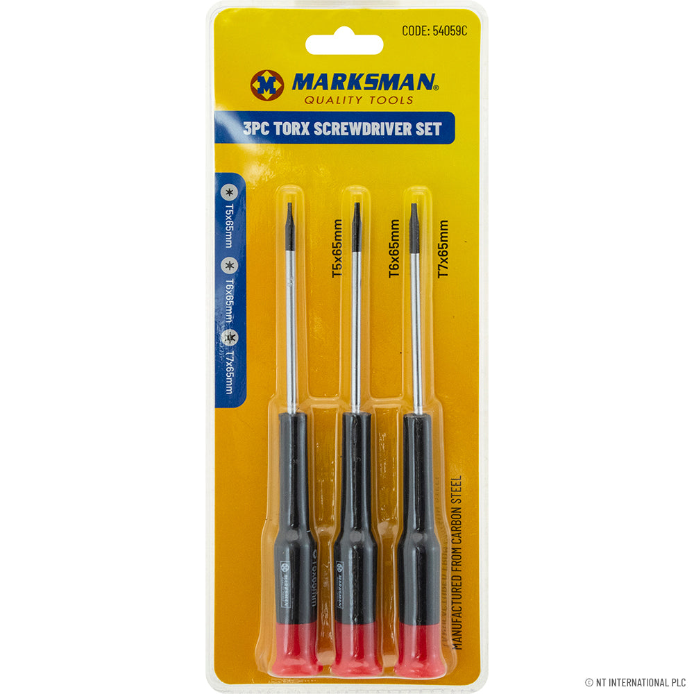 Jeu de 3 tournevis Torx pour les bricoleurs - Outils de haute qualité pour des réparations efficaces