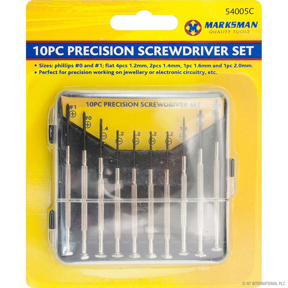 Jeu de 10 tournevis d'horloger pour montres de précision !
