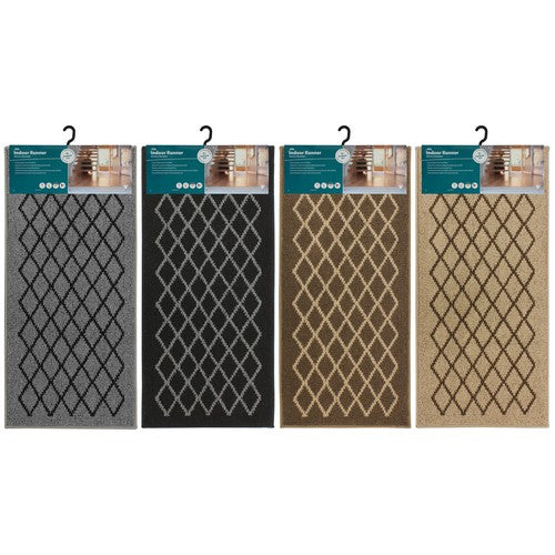 Améliorez votre espace avec le tapis de couloir lavable en machine Bergamo 57x120cm.