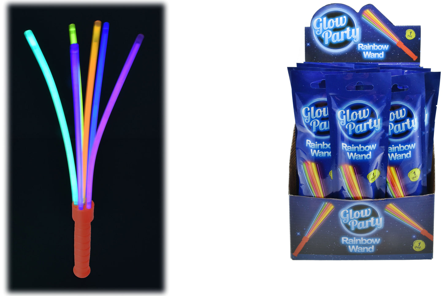 Illuminez la nuit avec notre baguette arc-en-ciel lumineuse