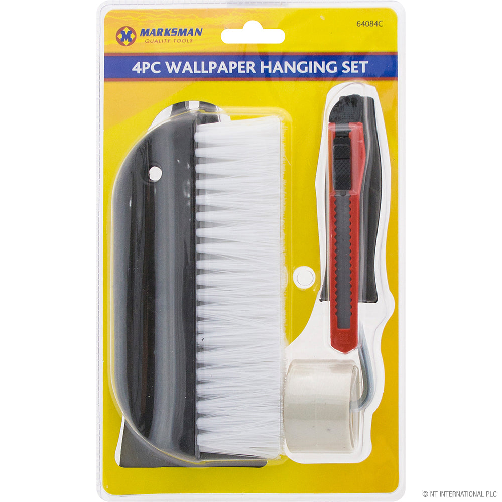 Sublimez votre décor avec notre kit de 4 pinceaux à tapisser – Des outils professionnels pour une peinture murale sans effort