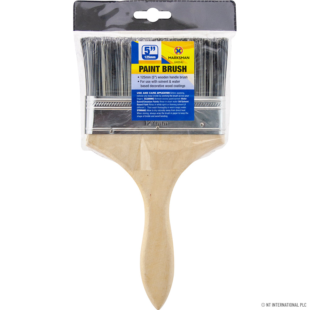 Pinceau de précision 5" avec manche en bois - 13cm - Pour les détails fins, l'art et l'artisanat