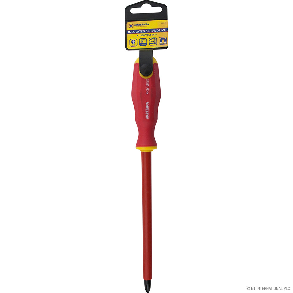 Tournevis cruciforme isolé de 6" (15 cm) pour travaux de précision