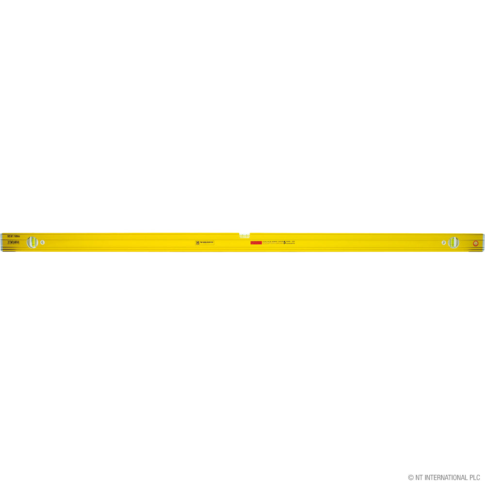 Niveau à bulle incurvé de précision 60" / 150 cm x 1,2 mm pour des mesures précises