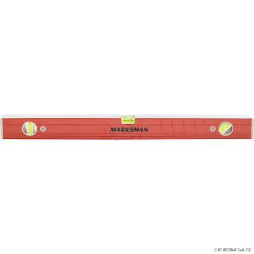 Niveau à bulle en aluminium rouge 60 cm pour des mesures précises