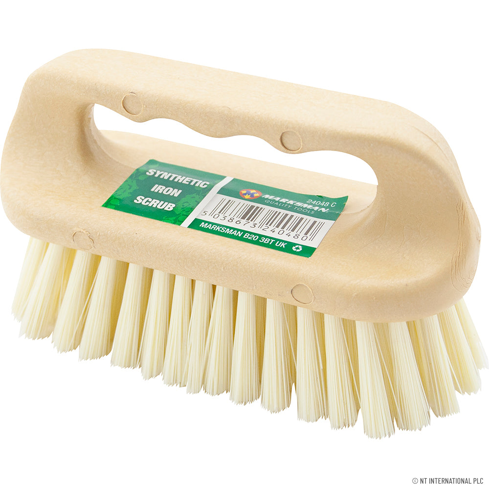 Efficient Iron Scrub Hand Brush - Plastic .