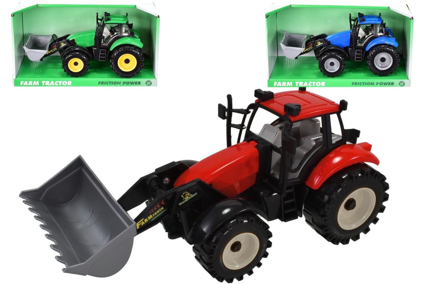 Améliorez l'efficacité agricole avec le tracteur à friction en plastique et les équipements avant