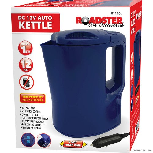 Bouilloire électrique portable 12V pour véhicule - Bleue | Bouilloire de voyage pratique.