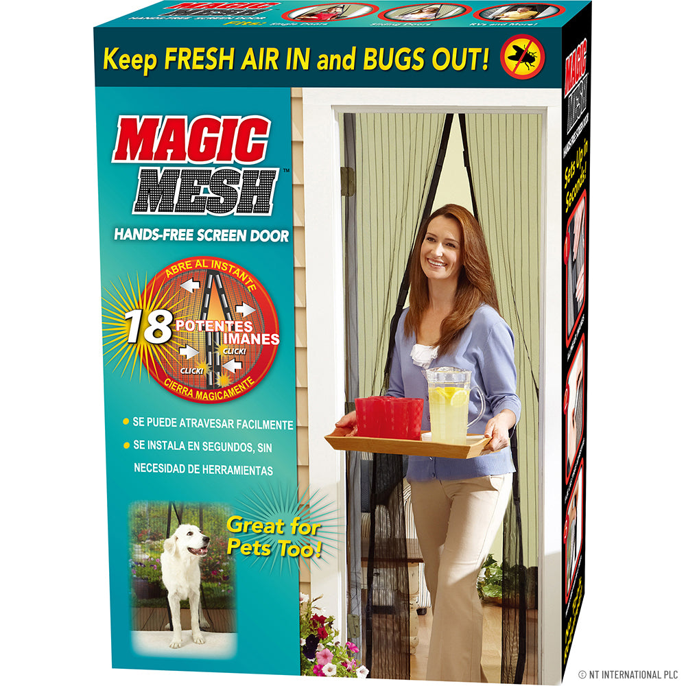Transformez votre maison avec la moustiquaire de porte Magic Mesh - Noire