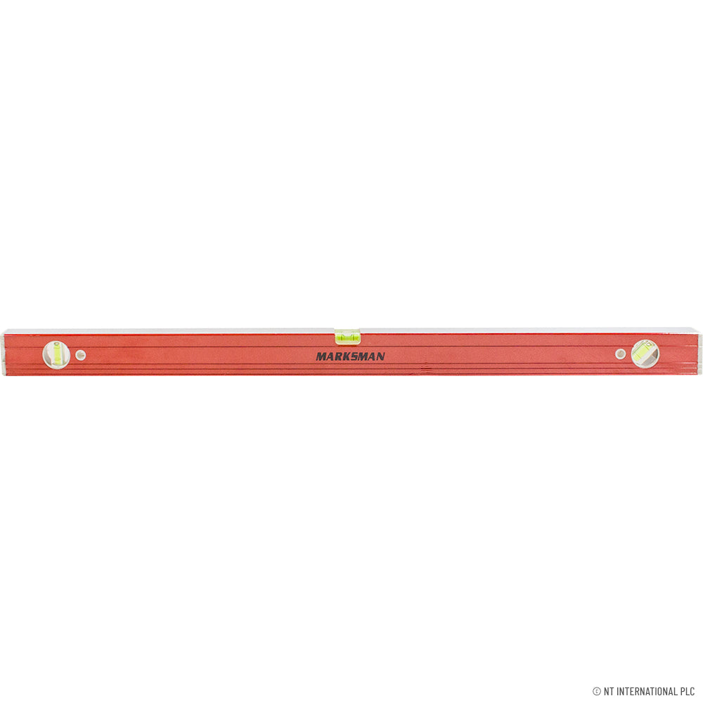 Niveau à bulle en aluminium 90 cm rouge éclatant - Idéal pour des alignements précis