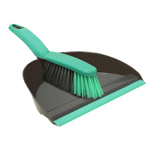 the Stylish Grey Dust Pan and Brush Set for Effortless Cleaning.