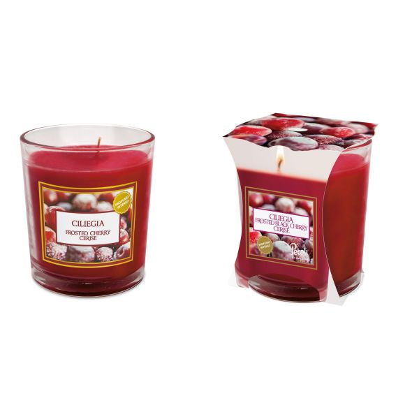 Petali Cerise Givrée Pot Moyen Bougie Parfumée Exquise pour l'Ambiance de la Maison