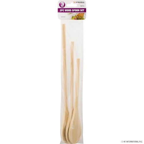 Optimisez Votre Cuisine avec Notre Ensemble de 3 Cuillères en Bois - Des Indispensables de Cuisine Durables et Élégants.