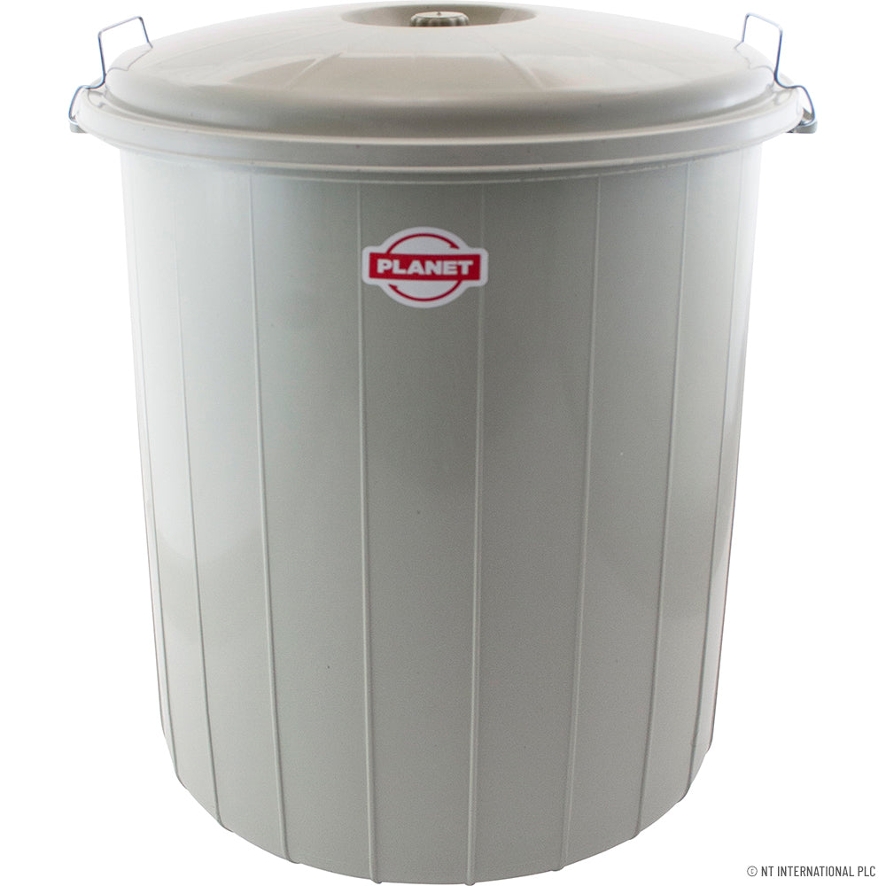 Achetez la poubelle verrouillable n° 4 grise de 70 L en ligne - Gardez votre espace propre et ordonné.