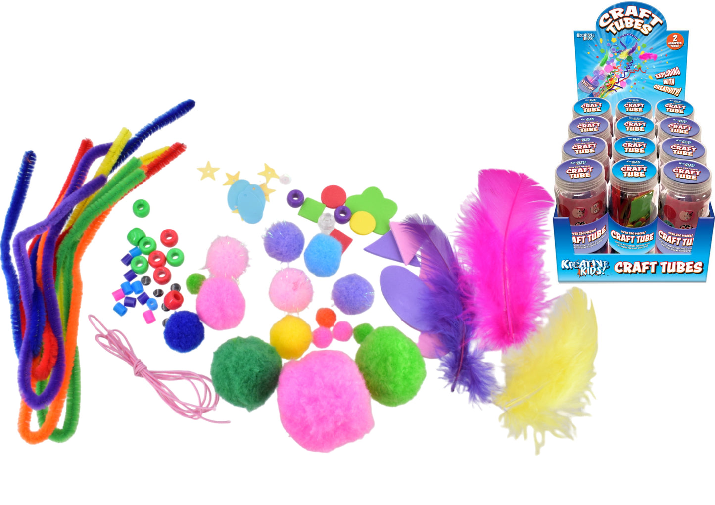 Tubes de Rangement Créatif en Présentoir - 2 Assortis : Rangez Vos Créations avec Style