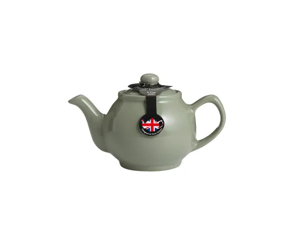 Théière vert sauge 2 tasses : Élégante théière en céramique pour deux – Parfaite pour les amateurs de thé