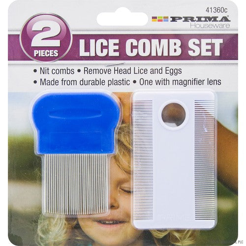 Ensemble peigne anti-poux/lentes efficace 2 pièces | Éliminez les poux facilement.
