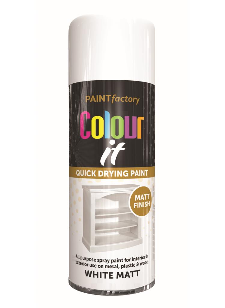 COLOUR IT Blanc Brillant Gloss - Peinture Premium pour des Finitions Éclatantes