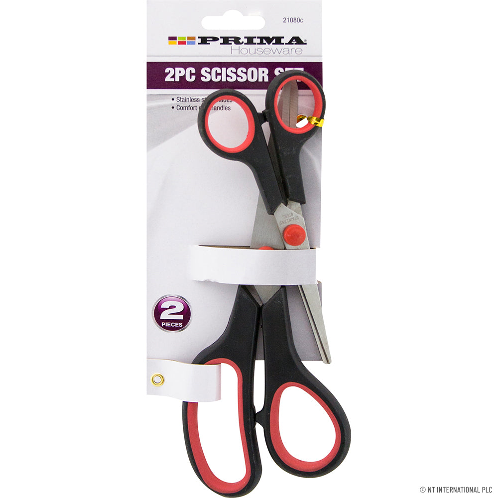 Premium 2pc Scissor Set on Card - Precision Cutting Tools.