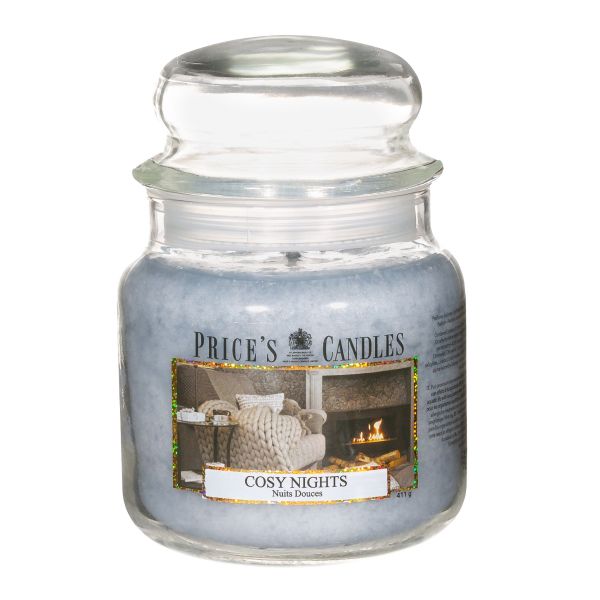 Gardez votre intérieur douillet avec notre collection Cosy Nights de bougies moyennes en jarre.