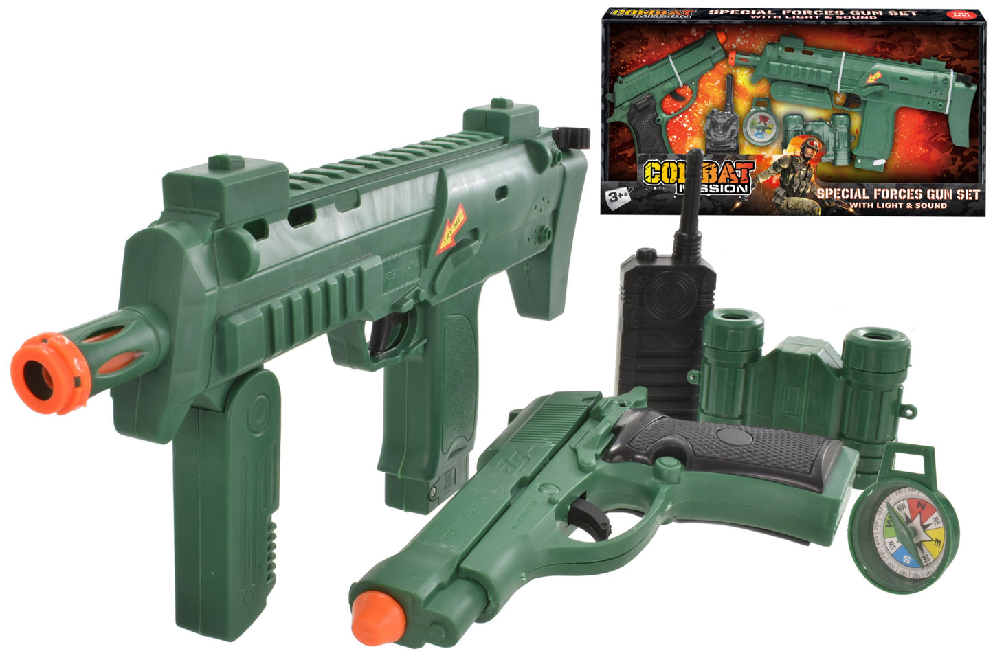 Ensemble de jeu 2 pistolets Forces Spéciales : Fonction "Essaie-moi" captivante