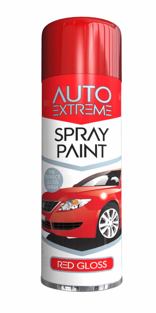 Peinture en aérosol brillante AX Rouge 250ml