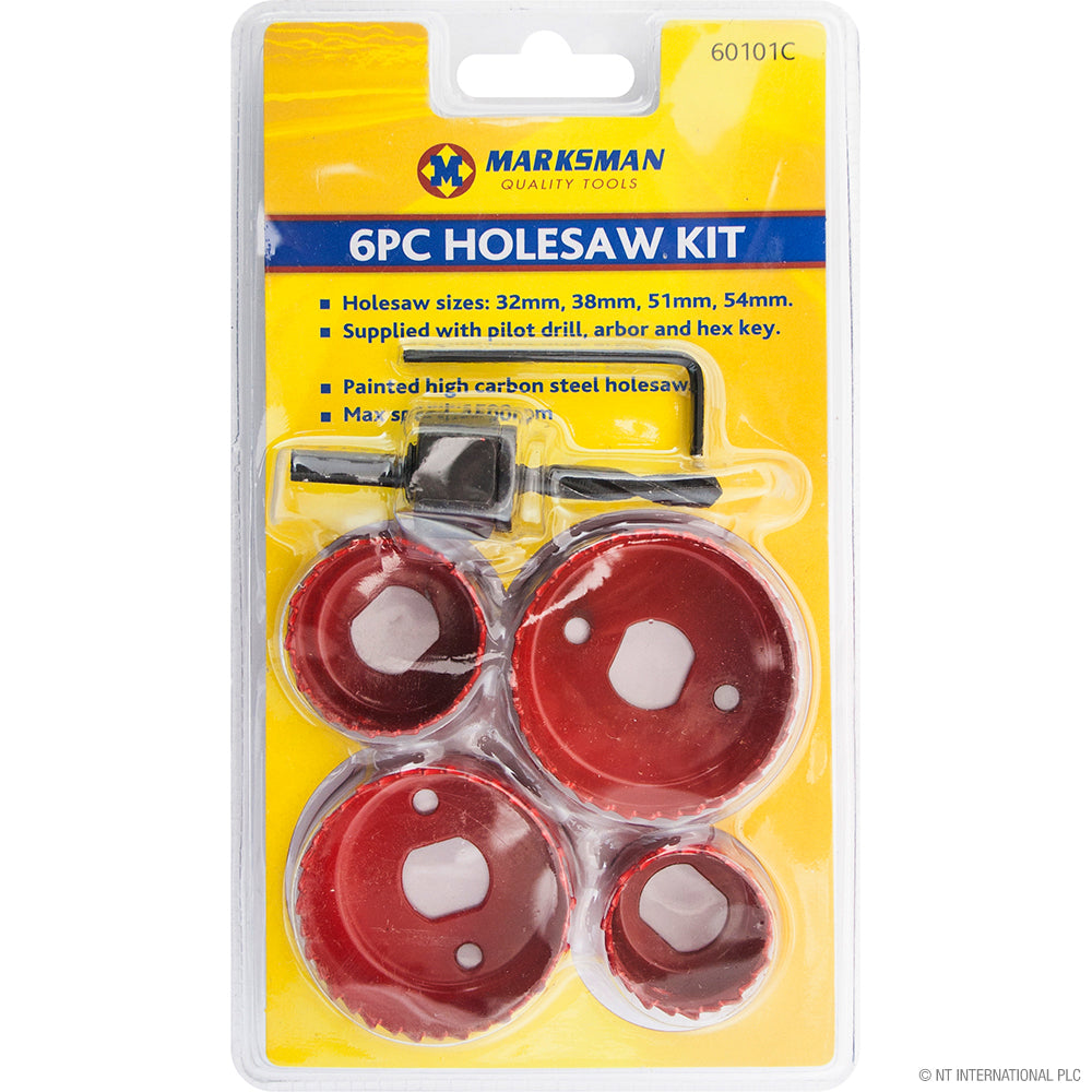 Kit 6 Scies Cloches Premium - DB - Rouge pour un perçage de précision avec style