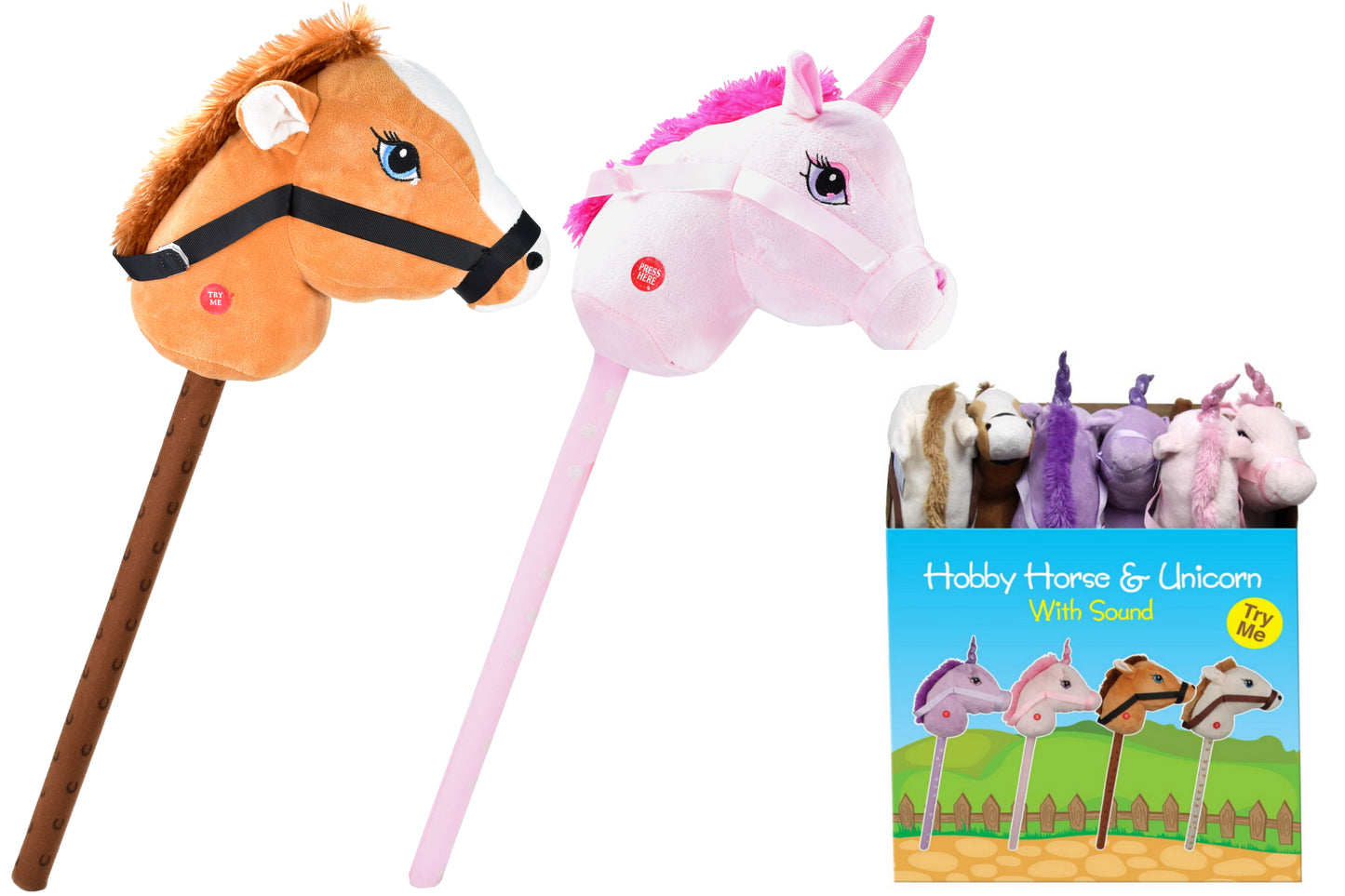 Cheval Bâton et Licorne Interactifs Avec Son - Essayez-moi !