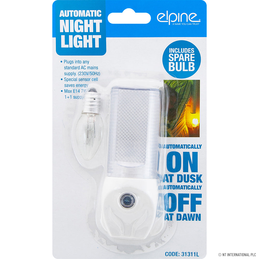 Veilleuse automatique à détecteur - Ampoule de rechange incluse pour une luminosité continue