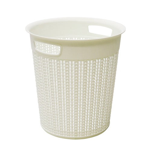 Sublimez votre intérieur avec la poubelle ronde Loop 12L en élégant blanc ivoire.