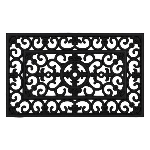 Tapis gratte-pieds en caoutchouc Lexi – Tapis d'entrée durable 45 x 75 cm.