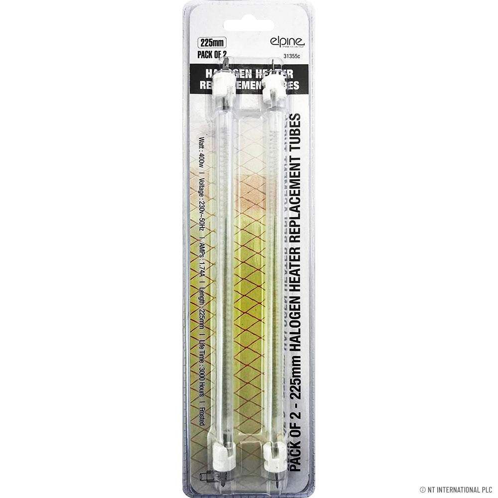 Améliorez Votre Éclairage avec 2 tubes halogènes 225 mm (31148C) | Des Ampoules Lumineuses et Écoénergétiques pour Votre Espace.
