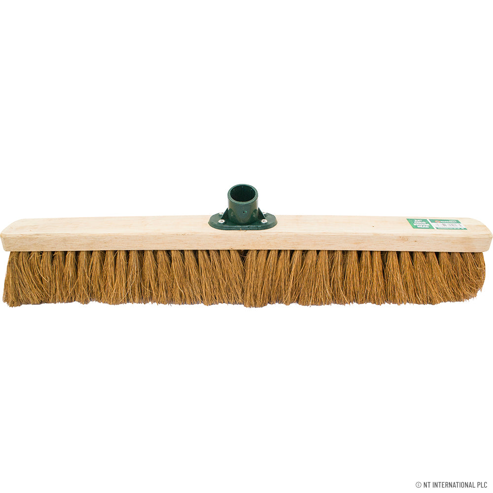 Tête de balai en fibre de coco de 60 cm - Bords arrondis | Balais de qualité pour un nettoyage efficace.