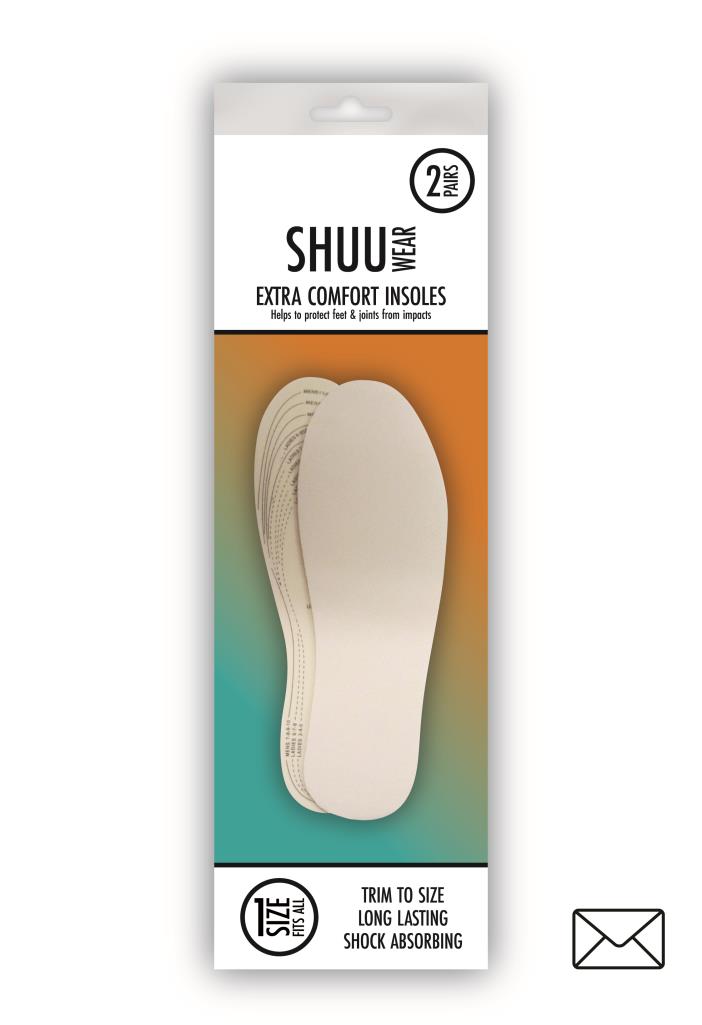 SHUU Extra Comfort Insoles – Premium Shoe Inserts for All-Day Support
