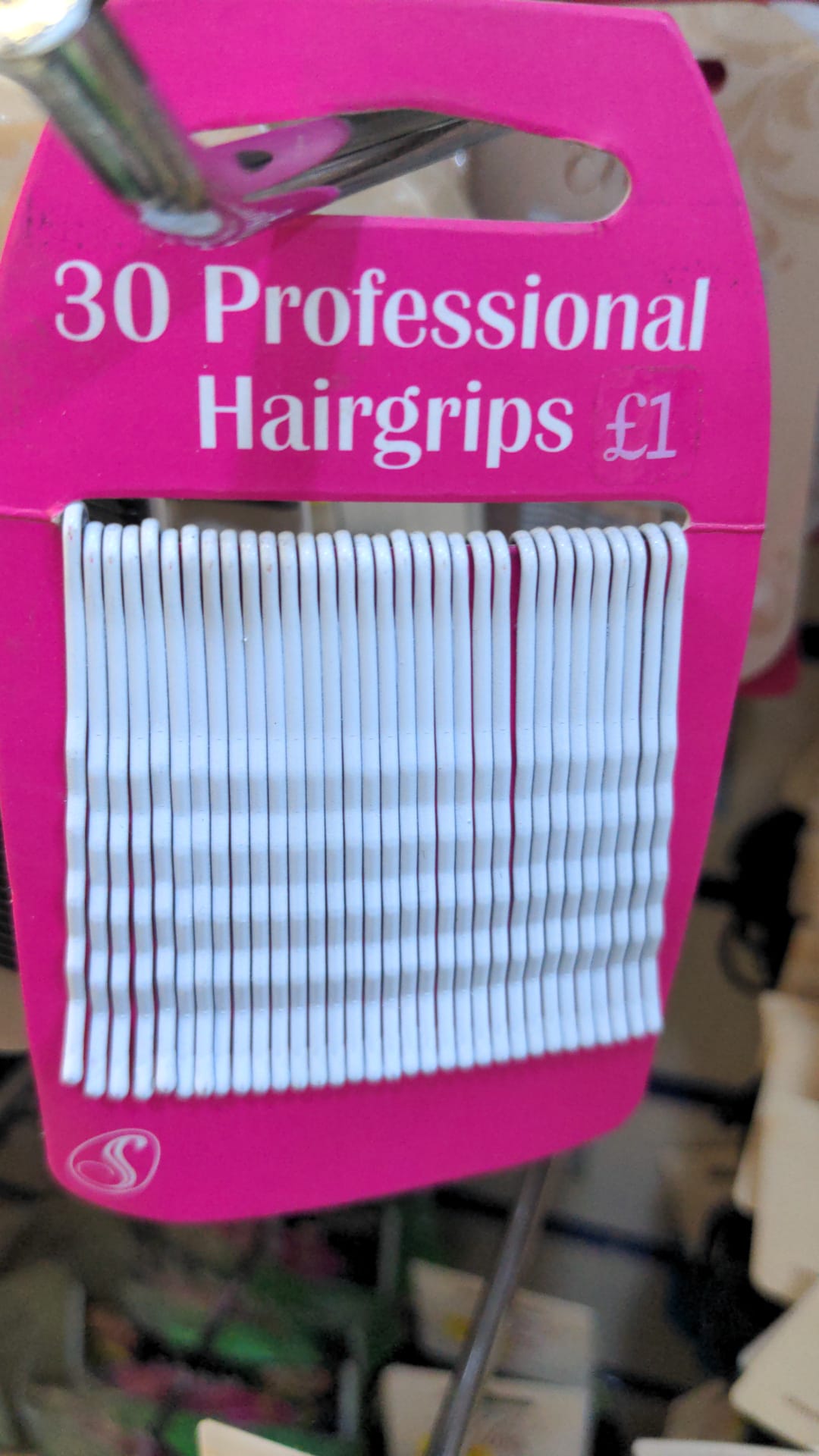 Hairgrips white 30pk