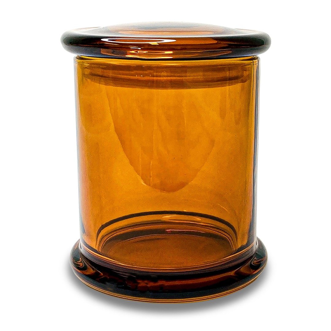 Installez-vous confortablement avec les bougies parfumées de qualité supérieure grand format en verre ambré