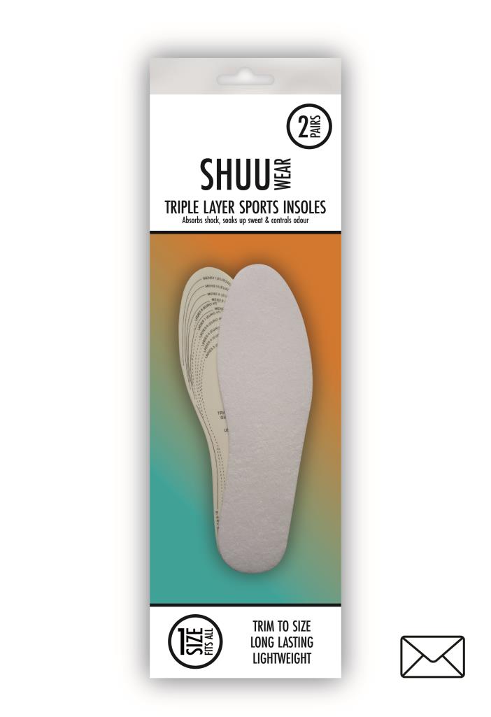 SHUU Triple Layer Sports Insoles | Premium Comfort for Active Lifestyles