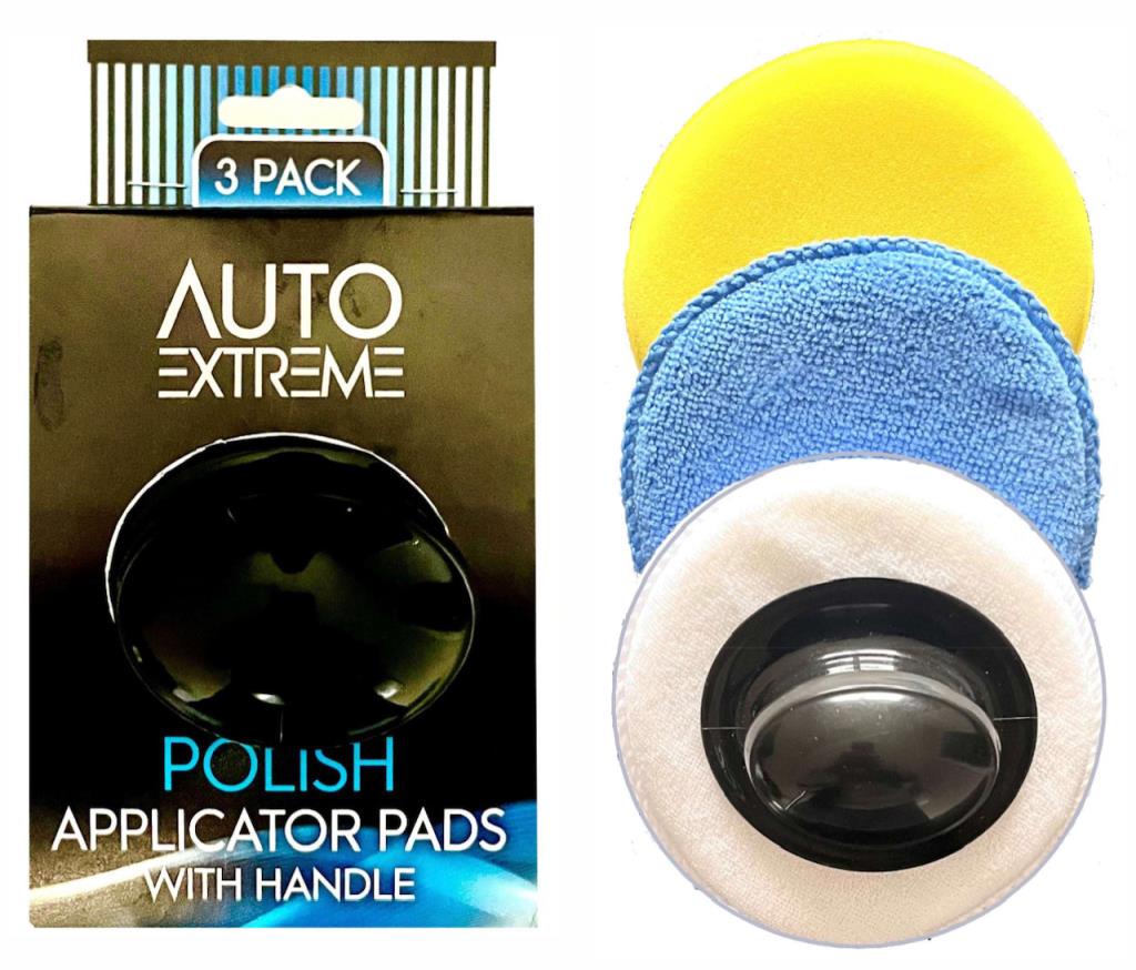 Premium 3PC Polish Applicator Pads for Flawless Shine | Car Detailing Accessories