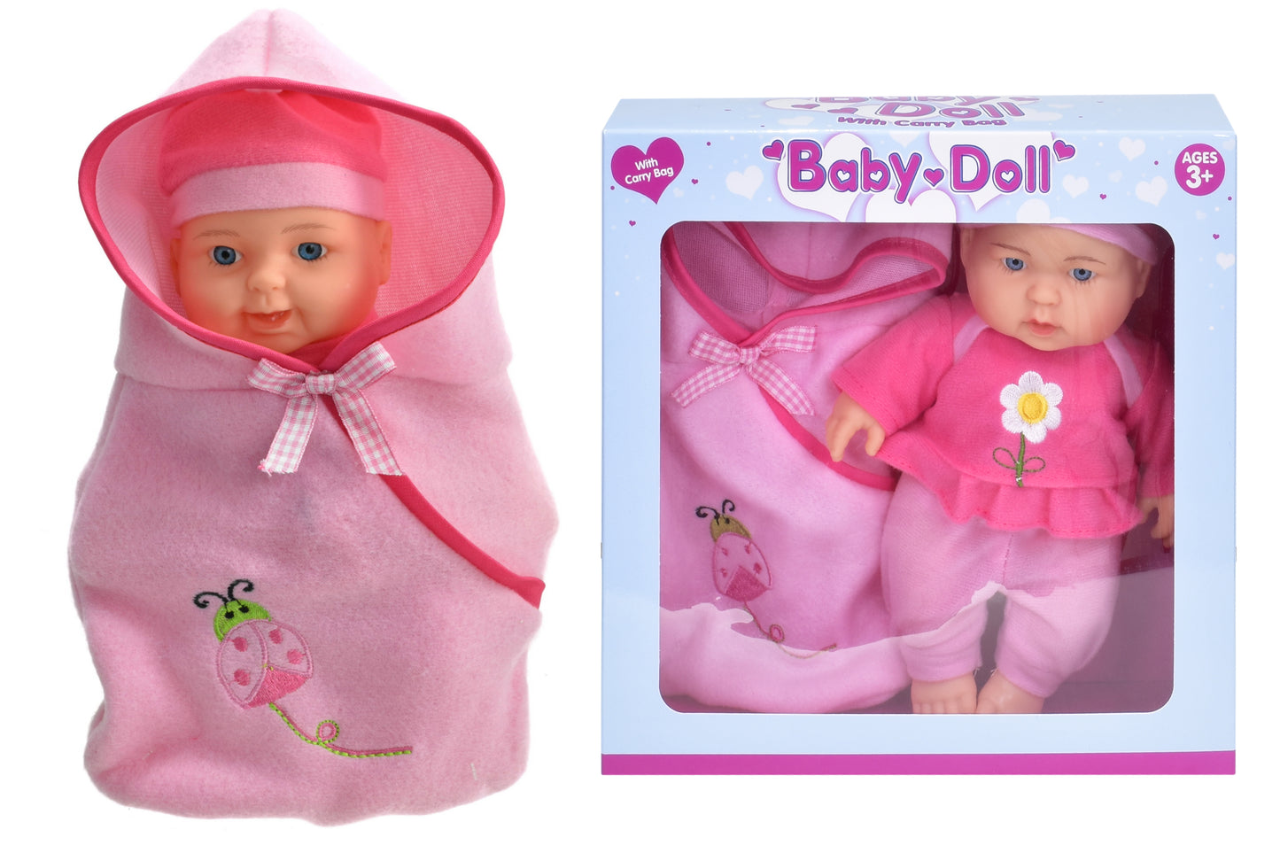 Adorables poupées de 23 cm en vinyle avec sac de transport - Le compagnon de jeu idéal pour votre tout-petit