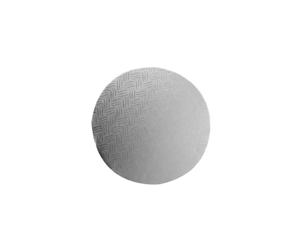 Tambour à gâteau rond argenté 25,5 cm (10") x 12 mm – Support à gâteau robuste pour présentations élégantes