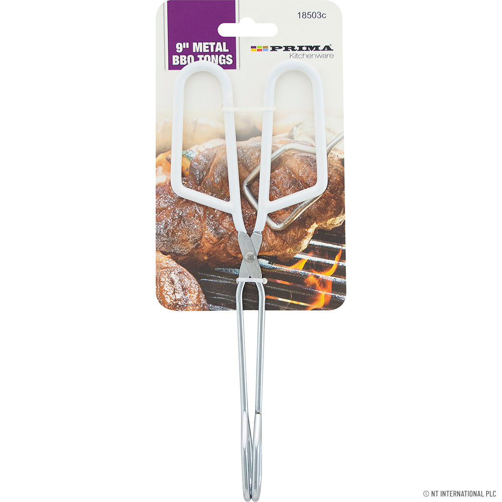 Pince de barbecue de qualité supérieure 23 cm (9") avec poignée antidérapante – Outil de cuisson essentiel pour une cuisine de précision.