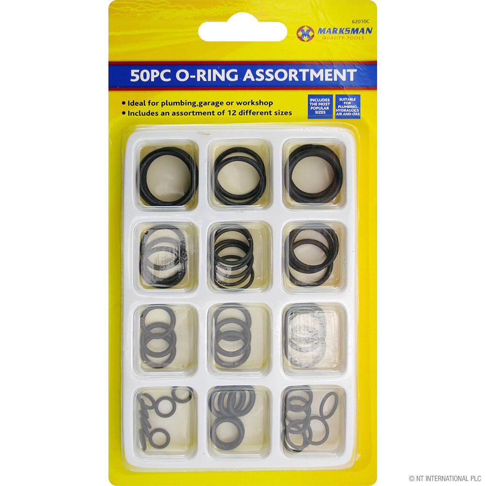 Kit d'assortiment de joints toriques essentiels de 50 pièces pour des solutions sans fuite
