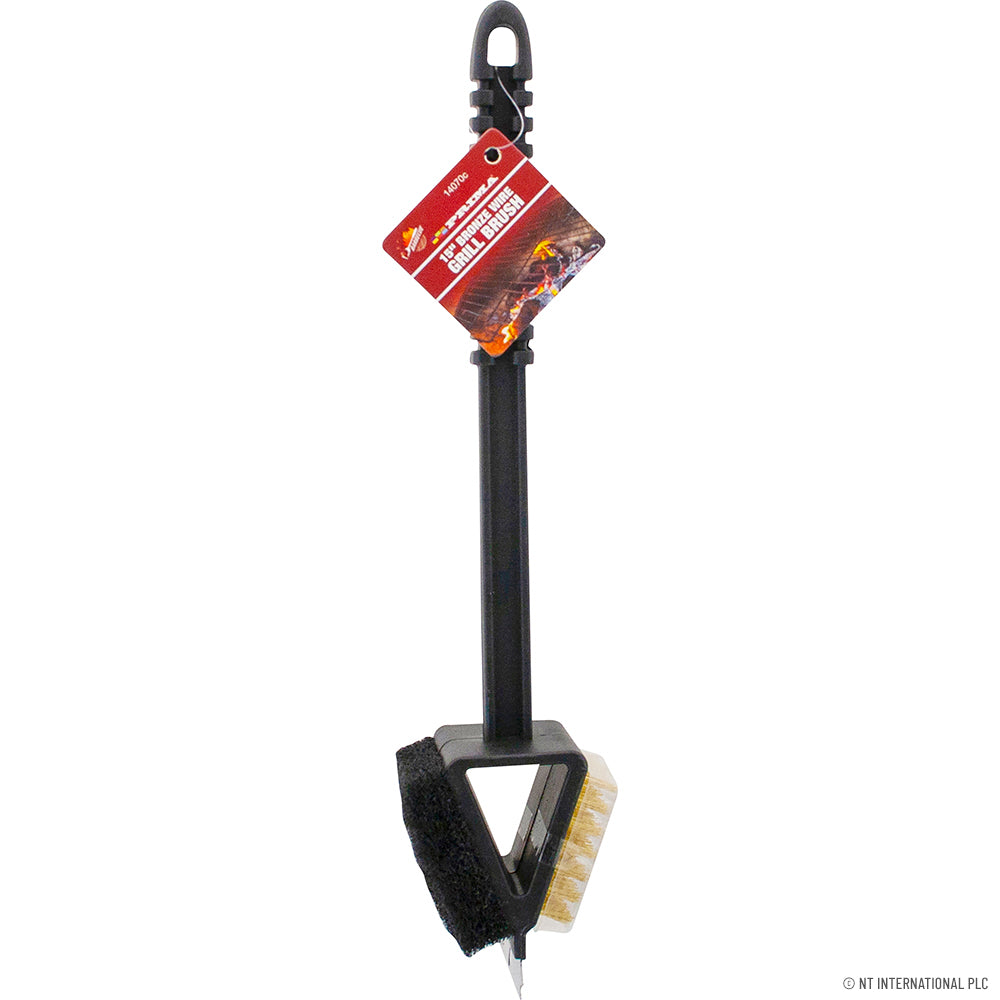 Brosse de nettoyage pour barbecue de 15 pouces – La perfection en fil de bronze