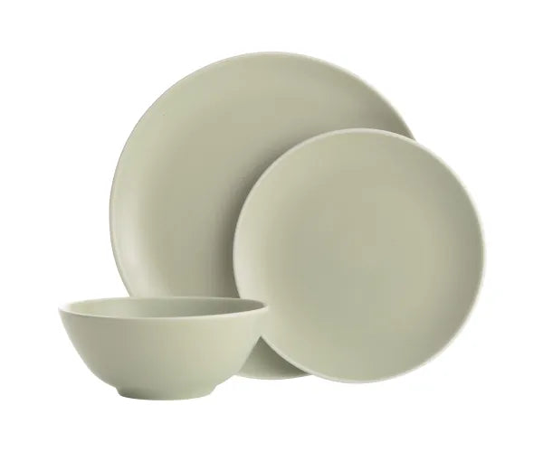 Elevate Your Dining Experience with Our Classic Collection Green 12pc Dinner Set .