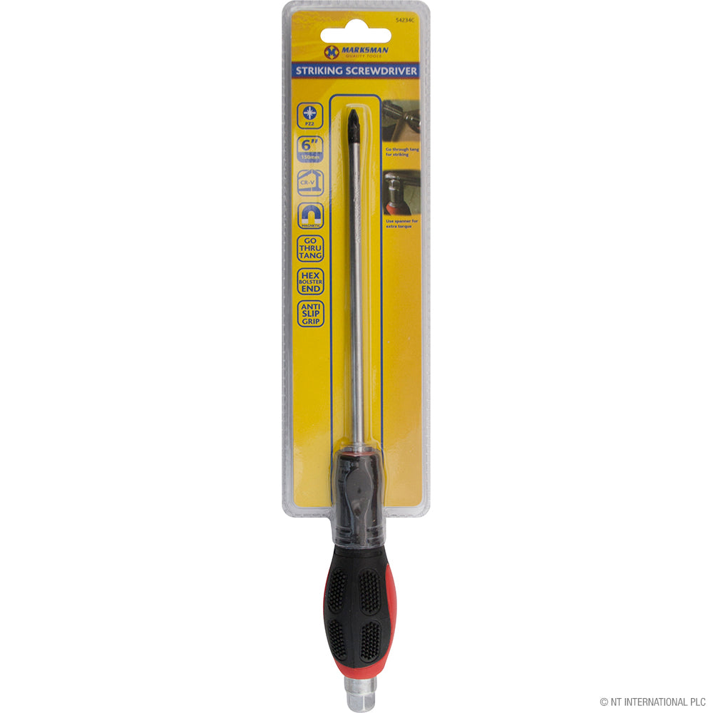 Tournevis de frappe 150 mm (6") - Pozi pour un vissage efficace et précis