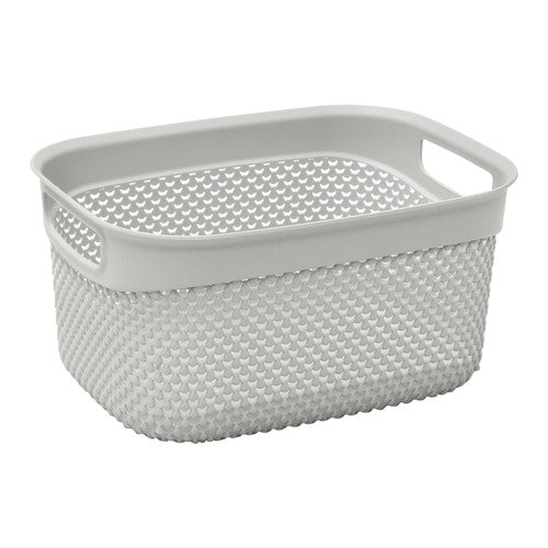 Panier de rangement Droplette 6,6 L gris glacier - Organisez avec style.