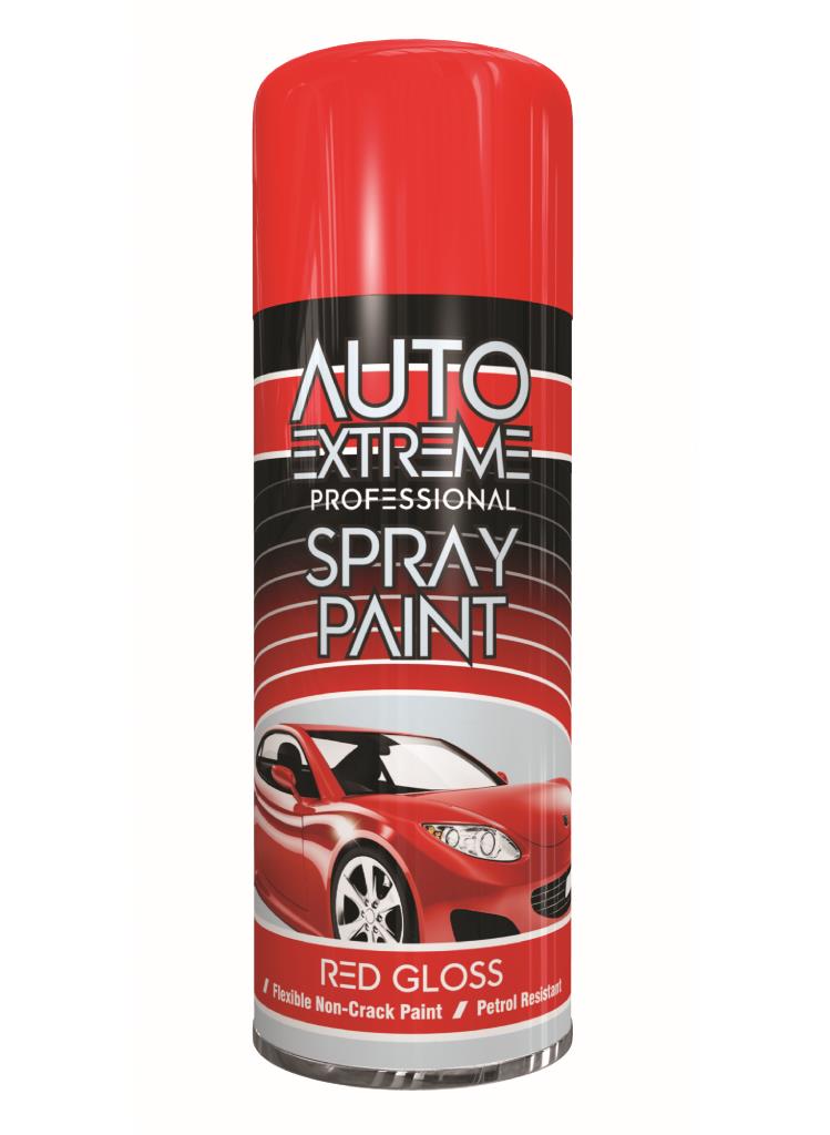 Peinture aérosol brillante rouge AX 400ml - Qualité supérieure pour des finitions éclatantes et durables | Idéale pour les projets de bricolage et les applications professionnelles
